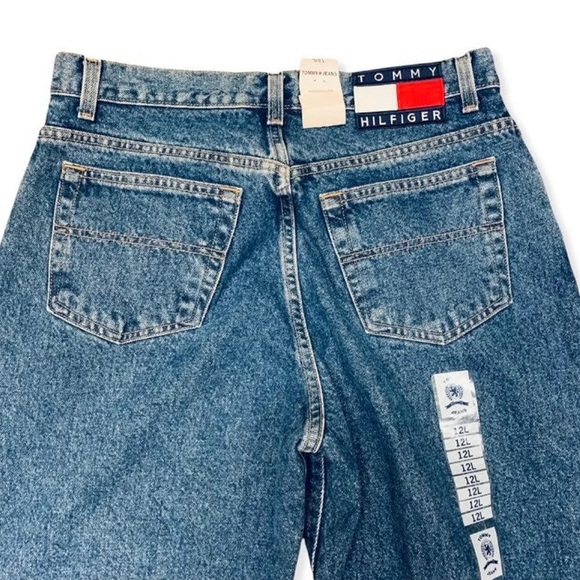 Vtg TOMMY HILFIGER Flag High Rise Jeans - Picture 3 of 7